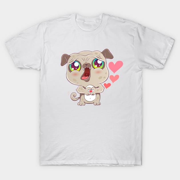 Pug T-Shirt by Sir13